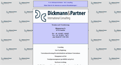 Desktop Screenshot of dickmann-partner.de