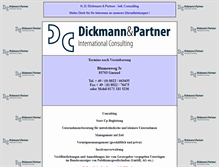 Tablet Screenshot of dickmann-partner.de